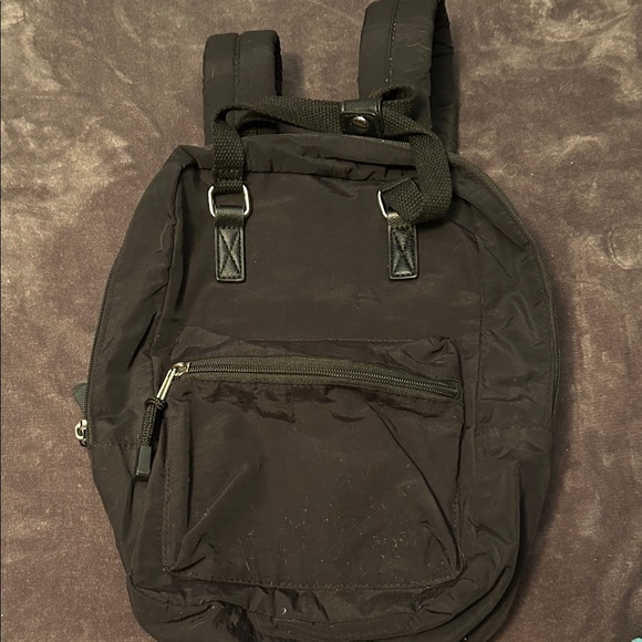 Black Nylon Backpack - Picture 1 of 5